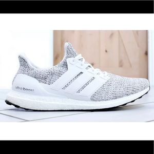 RARE Adidas UltraBoost 4.0 - Men's 9.5 - Non-Dyed Cloud White Grey - F36155
